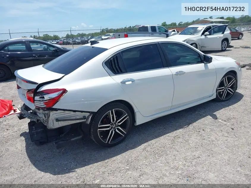 1HGCR2F54HA017232 2017 Honda Accord Sport