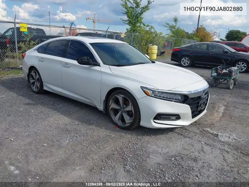 1HGCV1F90JA802880 2018 Honda Accord Touring