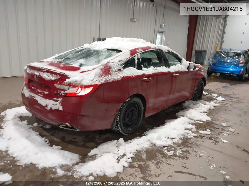 1HGCV1E31JA804215 2018 Honda Accord Sport