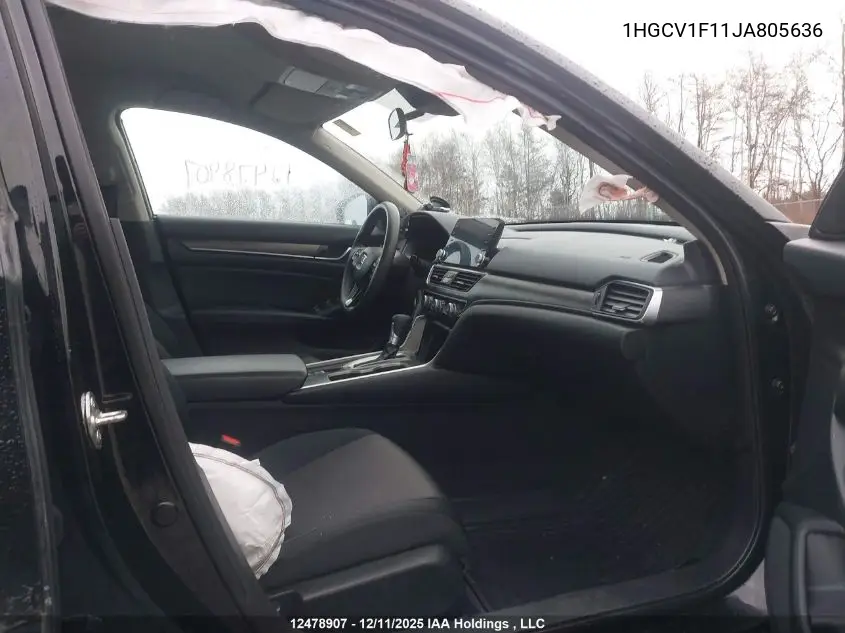 1HGCV1F11JA805636 2018 Honda Accord Lx