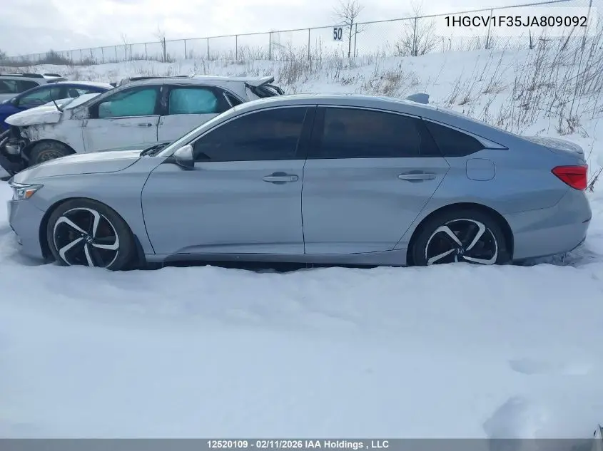 1HGCV1F35JA809092 2018 Honda Accord Sport