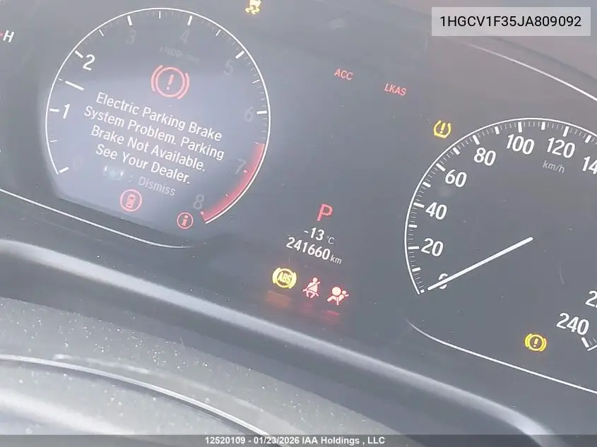 1HGCV1F35JA809092 2018 Honda Accord Sport