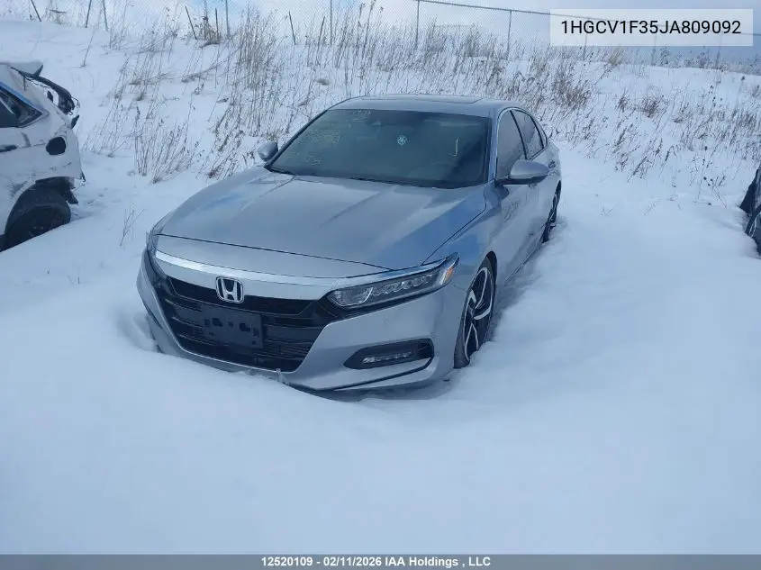 1HGCV1F35JA809092 2018 Honda Accord Sport