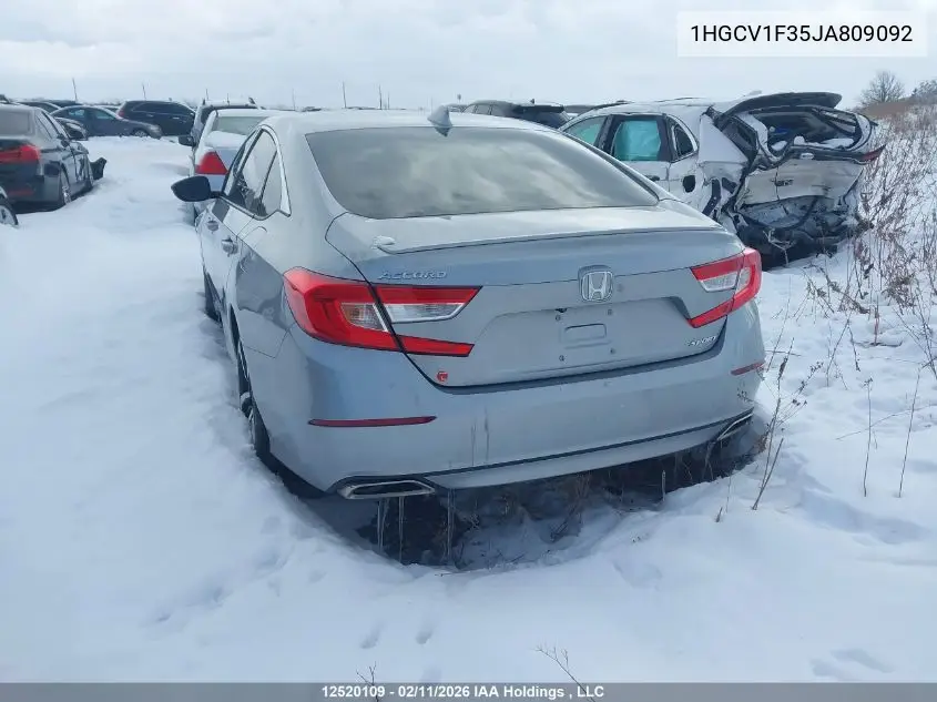 1HGCV1F35JA809092 2018 Honda Accord Sport