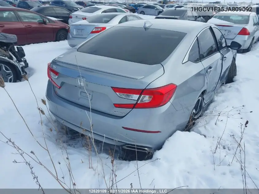 1HGCV1F35JA809092 2018 Honda Accord Sport