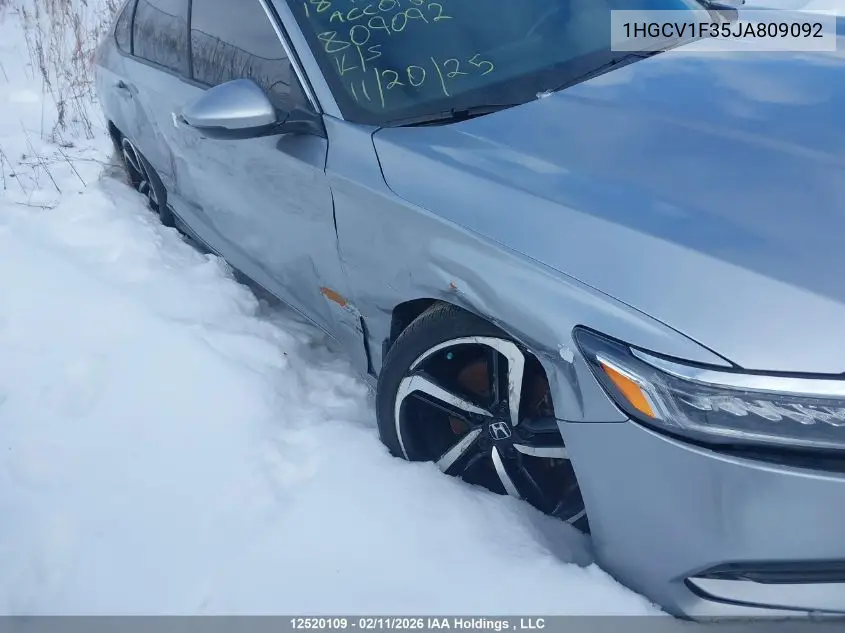 1HGCV1F35JA809092 2018 Honda Accord Sport