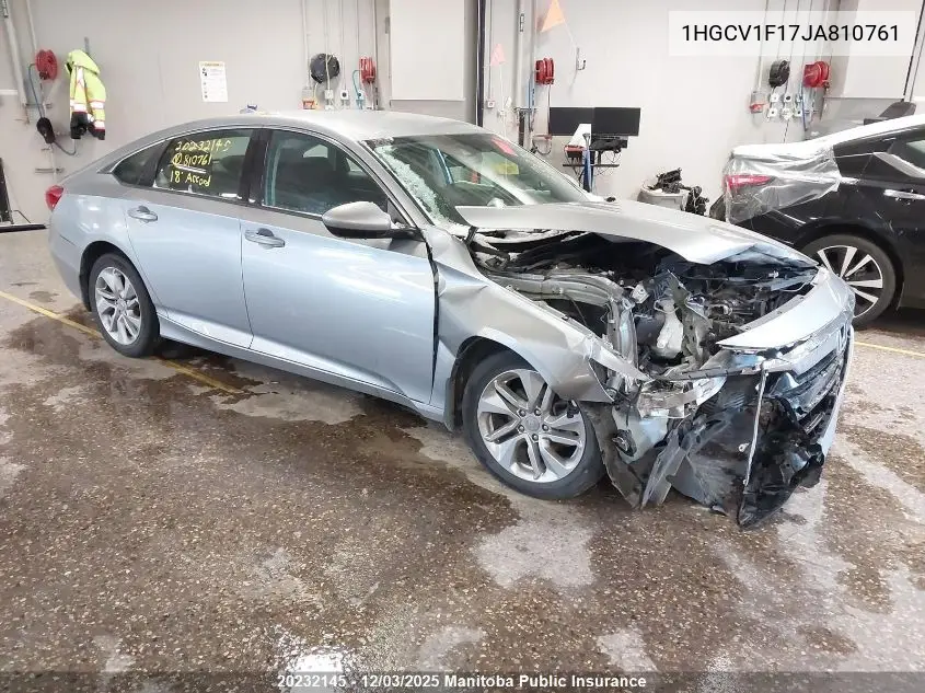 1HGCV1F17JA810761 2018 Honda Accord Lx