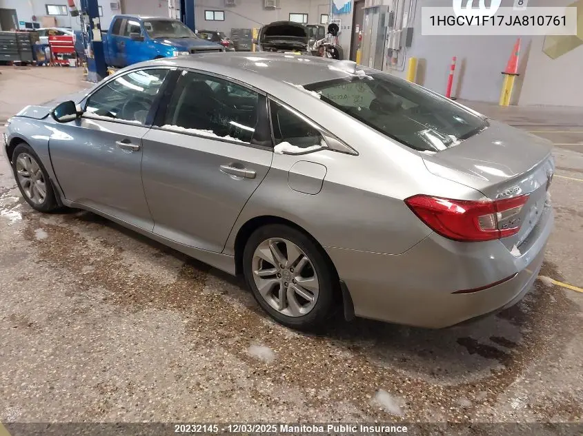1HGCV1F17JA810761 2018 Honda Accord Lx