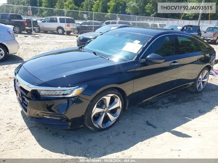 1HGCV1F92JA093515 2018 Honda Accord Touring