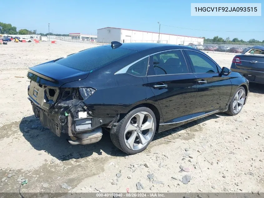 1HGCV1F92JA093515 2018 Honda Accord Touring