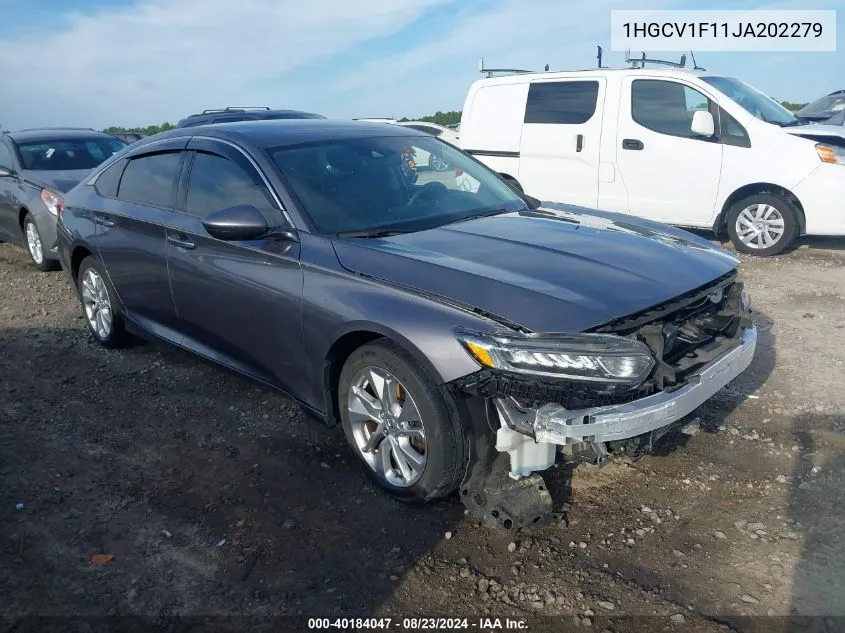 1HGCV1F11JA202279 2018 Honda Accord Lx