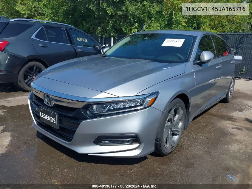 2018 Honda Accord Ex VIN: 1HGCV1F45JA165716 Lot: 40196177