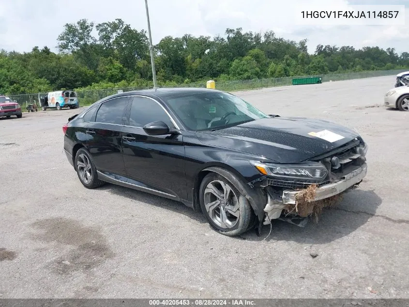 2018 Honda Accord Ex VIN: 1HGCV1F4XJA114857 Lot: 40205453