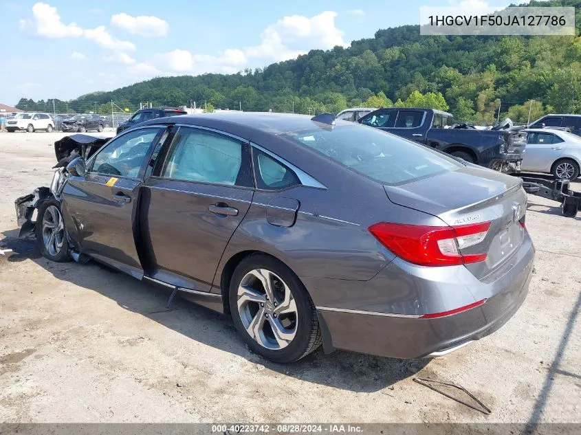 2018 Honda Accord Ex-L VIN: 1HGCV1F50JA127786 Lot: 40223742