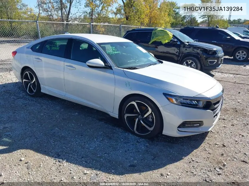1HGCV1F35JA139284 2018 Honda Accord Sport