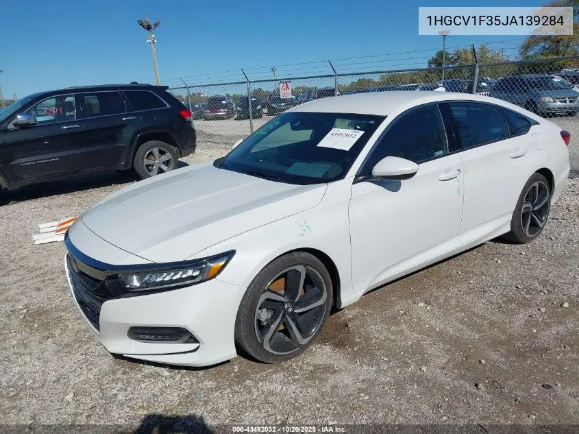 1HGCV1F35JA139284 2018 Honda Accord Sport