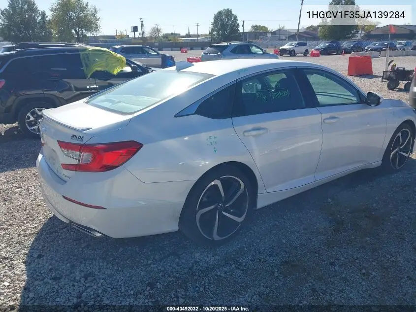 1HGCV1F35JA139284 2018 Honda Accord Sport