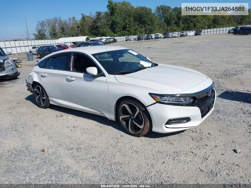 1HGCV1F33JA264588 2018 Honda Accord Sport
