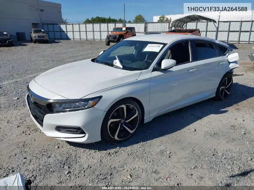 1HGCV1F33JA264588 2018 Honda Accord Sport