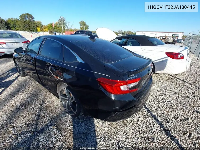 1HGCV1F32JA130445 2018 Honda Accord Sport