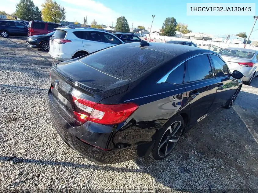 1HGCV1F32JA130445 2018 Honda Accord Sport