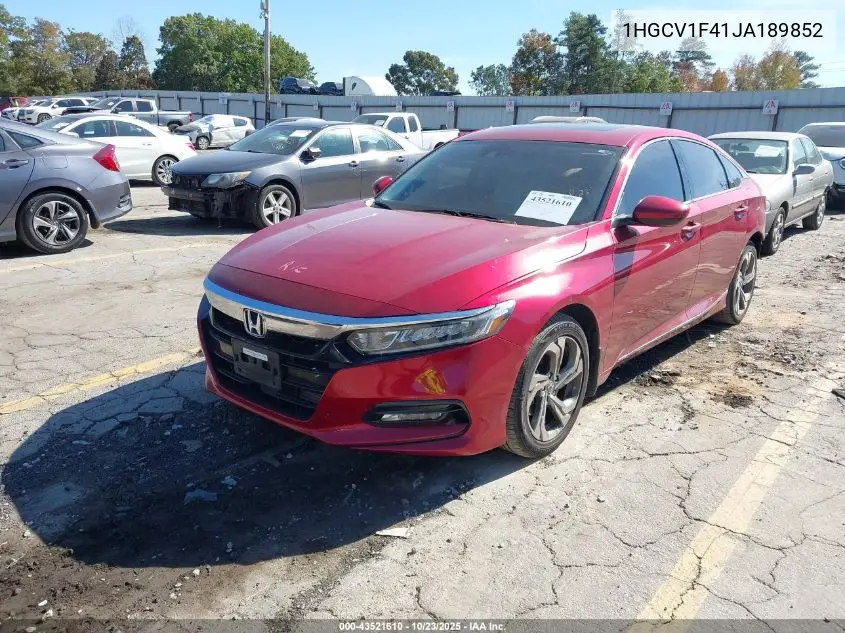 1HGCV1F41JA189852 2018 Honda Accord Ex