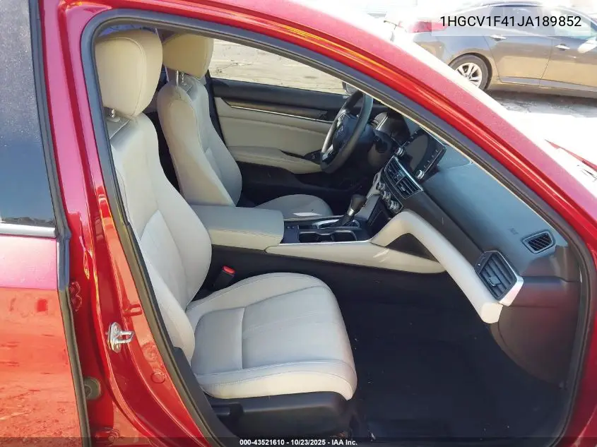 1HGCV1F41JA189852 2018 Honda Accord Ex