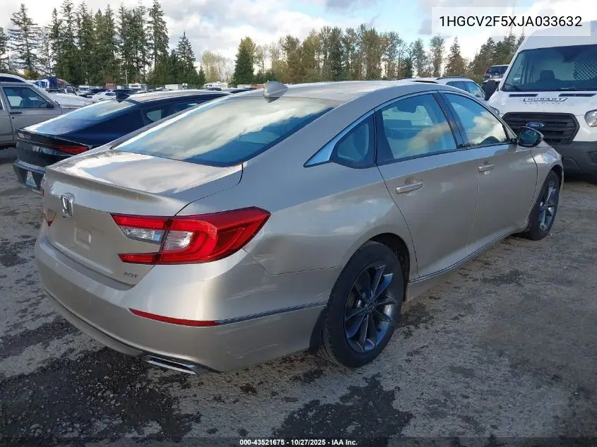 1HGCV2F5XJA033632 2018 Honda Accord Exl