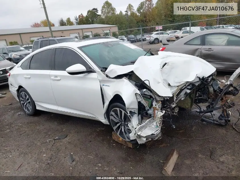 1HGCV3F47JA010676 2018 Honda Accord Hybrid Ex