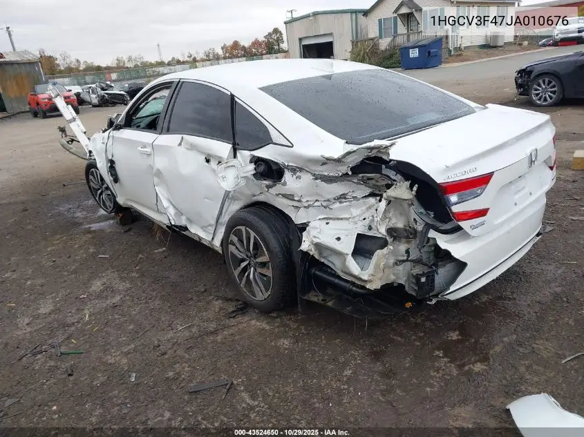 1HGCV3F47JA010676 2018 Honda Accord Hybrid Ex
