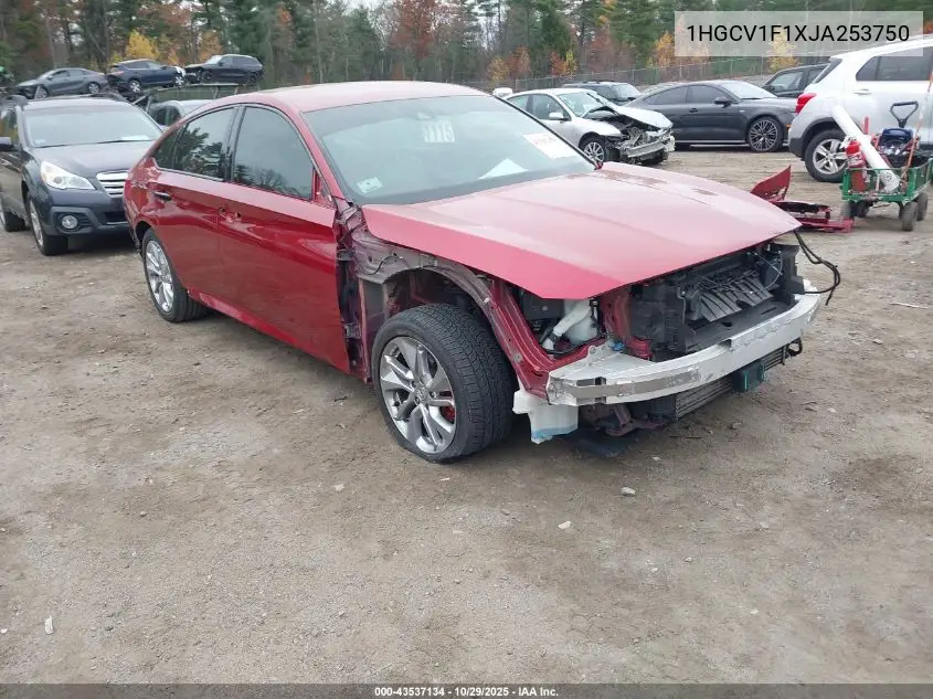 1HGCV1F1XJA253750 2018 Honda Accord Lx
