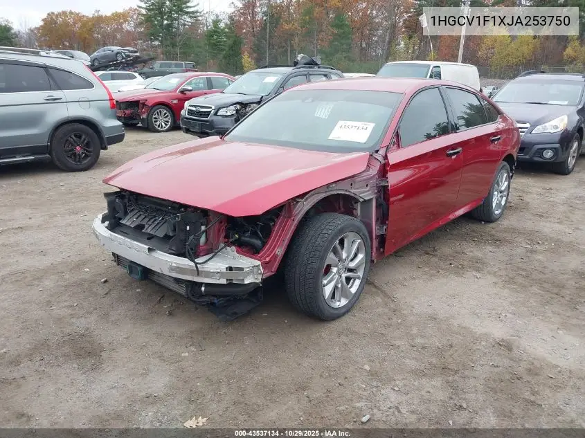 1HGCV1F1XJA253750 2018 Honda Accord Lx