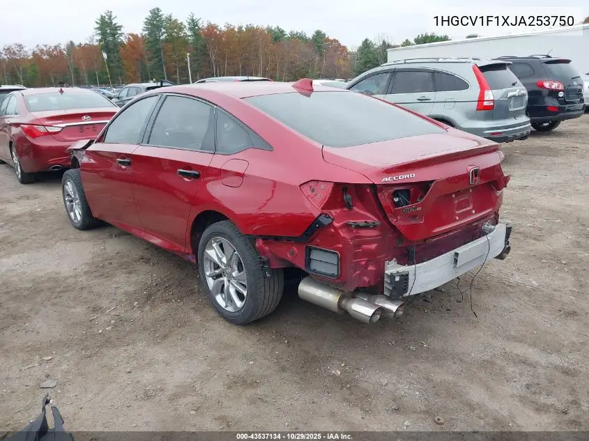 1HGCV1F1XJA253750 2018 Honda Accord Lx