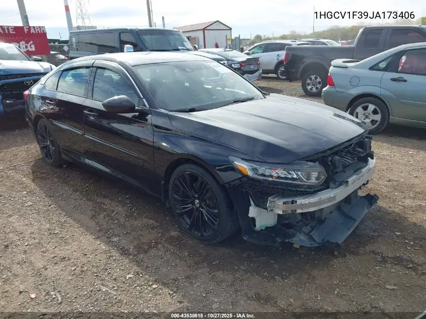 1HGCV1F39JA173406 2018 Honda Accord Sport