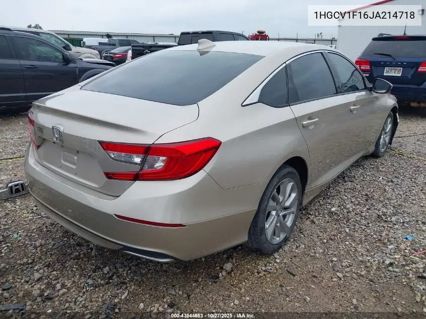 1HGCV1F16JA214718 2018 Honda Accord Lx