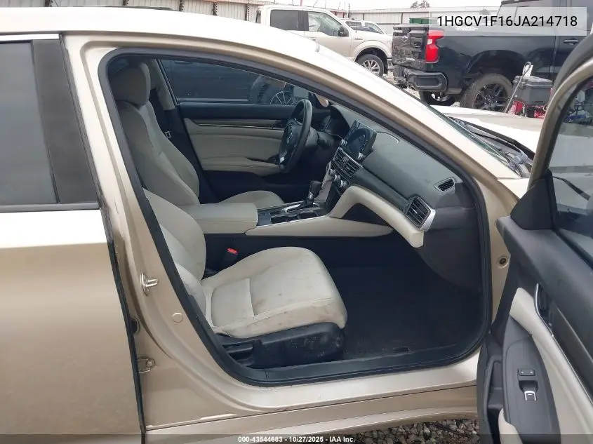 1HGCV1F16JA214718 2018 Honda Accord Lx