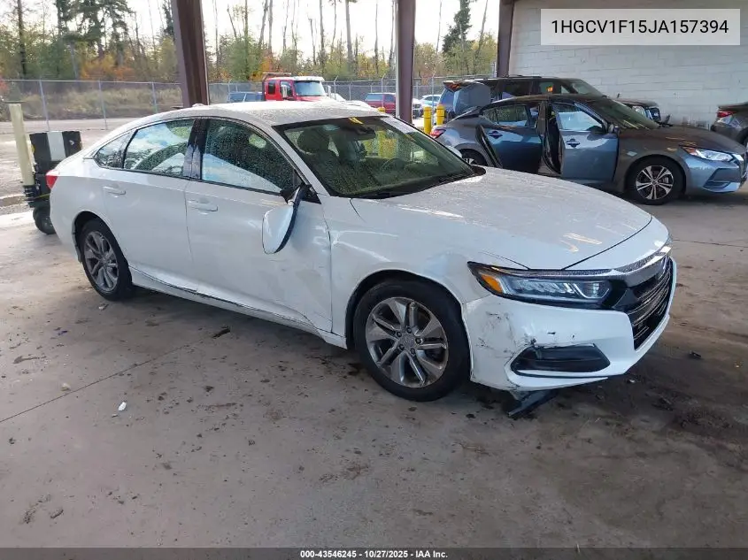 1HGCV1F15JA157394 2018 Honda Accord Lx