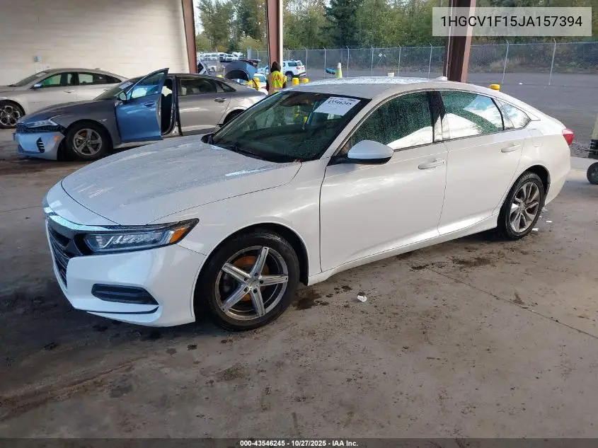 1HGCV1F15JA157394 2018 Honda Accord Lx