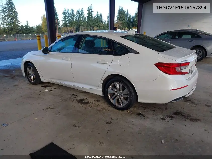 1HGCV1F15JA157394 2018 Honda Accord Lx