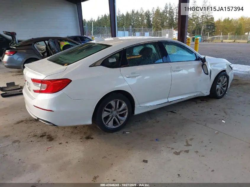 1HGCV1F15JA157394 2018 Honda Accord Lx