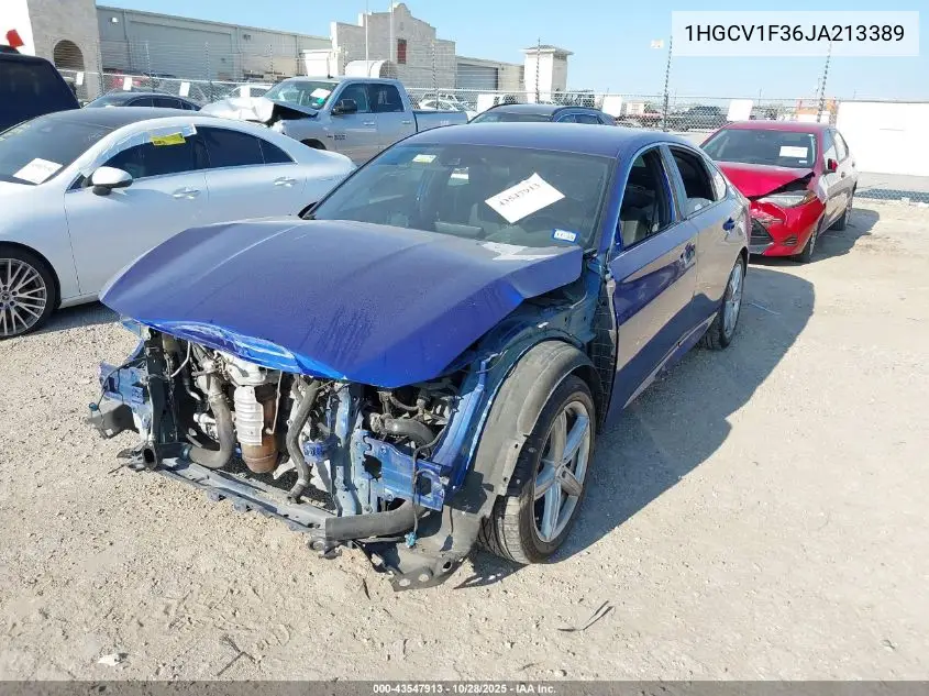 1HGCV1F36JA213389 2018 Honda Accord Sport