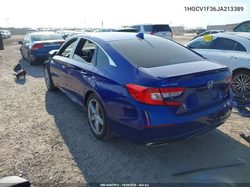 1HGCV1F36JA213389 2018 Honda Accord Sport