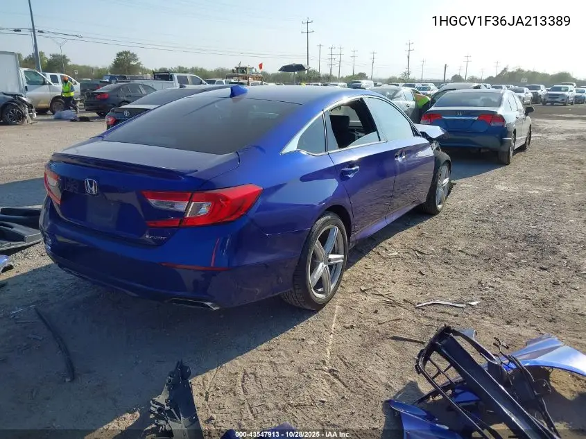 1HGCV1F36JA213389 2018 Honda Accord Sport