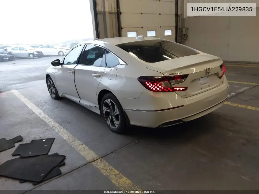 1HGCV1F54JA229835 2018 Honda Accord Ex-L