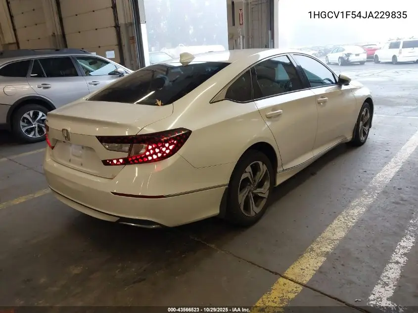 1HGCV1F54JA229835 2018 Honda Accord Ex-L