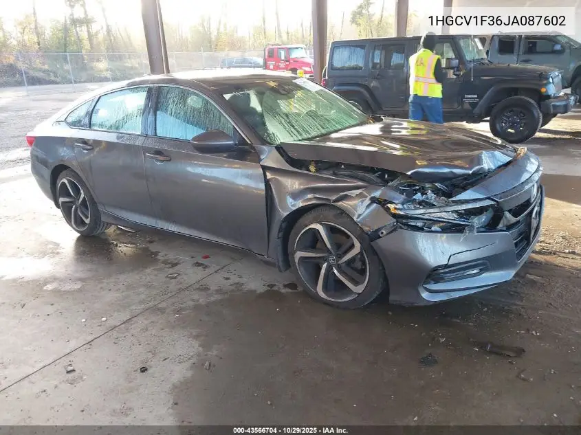1HGCV1F36JA087602 2018 Honda Accord Sport