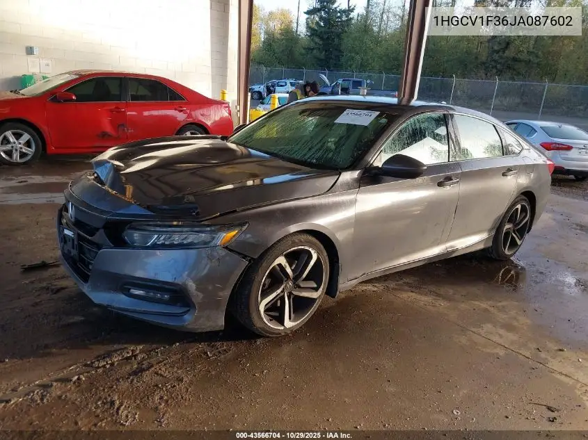 1HGCV1F36JA087602 2018 Honda Accord Sport