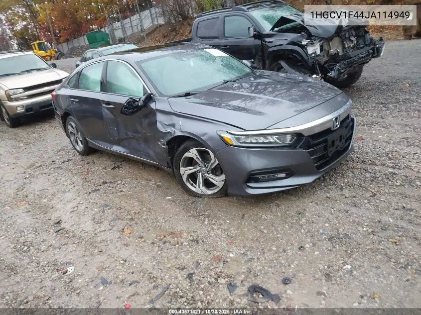 1HGCV1F44JA114949 2018 Honda Accord Ex