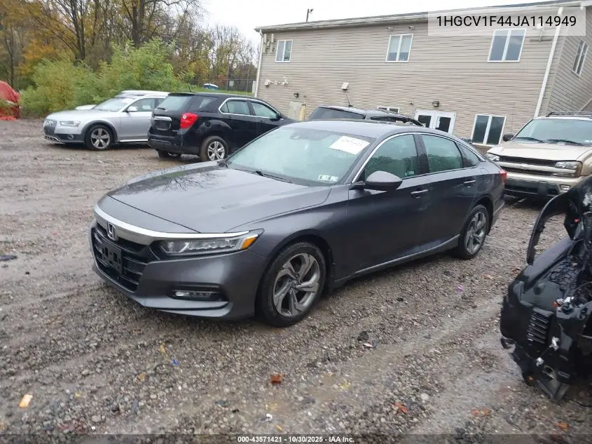 1HGCV1F44JA114949 2018 Honda Accord Ex