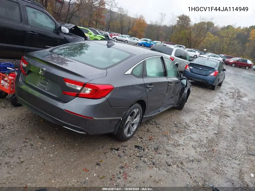 1HGCV1F44JA114949 2018 Honda Accord Ex